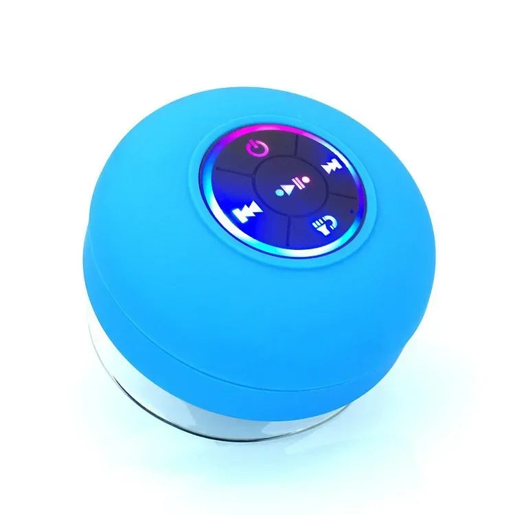 2025 New bathroom waterproof wireless LED suction Cup Mini Bluetooth speaker Portable outdoor sports stereo speakers